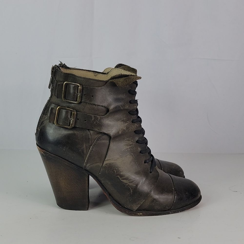 Freebird By Steven Malry Black Leather Women’s Booties - Picture 2 of 16